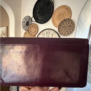 HOBO Burgundy Leather Wallet